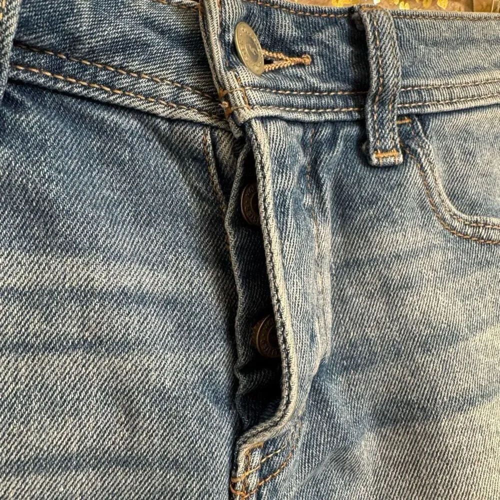 Hollister Vintage Stretch Low Rise Cut Off Distressed Jean Shorts Size 5